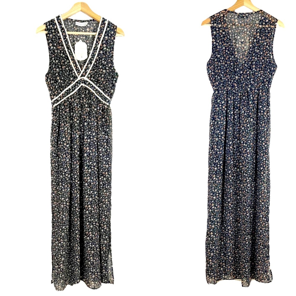 NWT Paper Crane Floral Maxi Dress Summer Boho Sleeveless Sz M